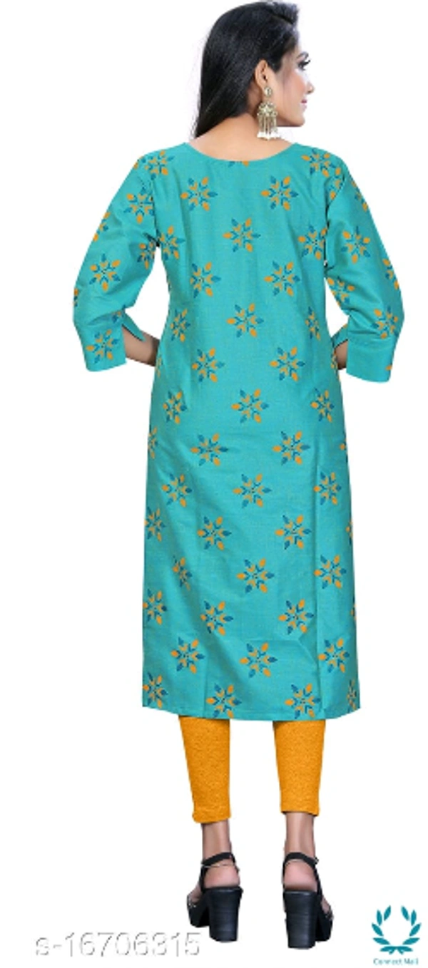 Women Cotton Maternity Applique Light Blue - XL (Bust Size: 42 in, Size Length: 44 in) 